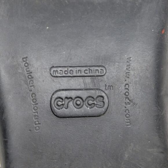 Crocs Cobbler Mules Womens 11 Black Quilted Patent Leather Platform Clogs Work - Picture 3 of 16